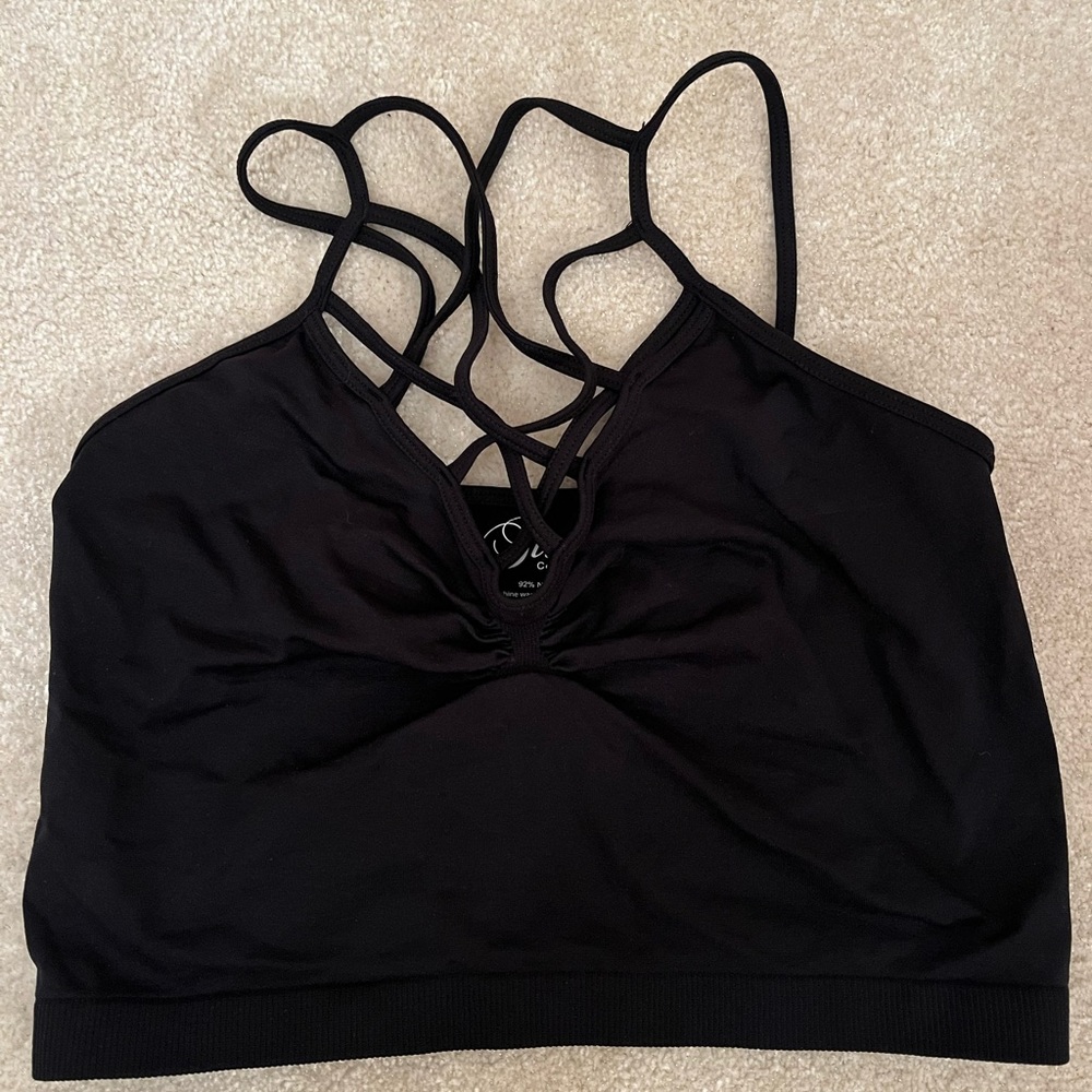 Black Suzette Criss Cross Bralette
